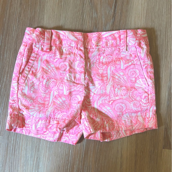 Vineyard Vines Other - Vineyard Vines pink seashell cotton shorts girls 5
